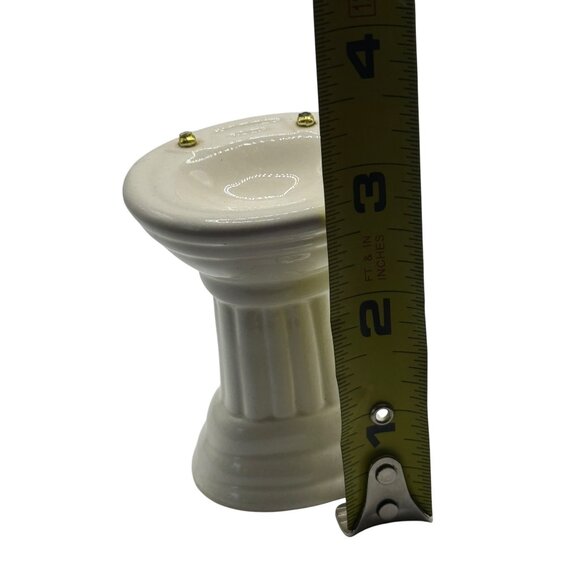 Doll House Ceramic Pedestal Sink With Brass Accents Which are broke off - Picture 6 of 6